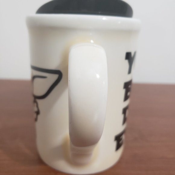 Baby Yoda Mug Yoda Best Dad Ever With Lid Cream Colour - Picture 4 of 8